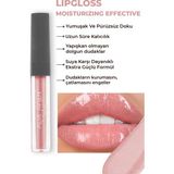 Uzun Süre Kalıcı Yapışkan His Bırakmayan Nemlendirici Dudak Parlatıcısı - Lipgloss 08 Babe Nude