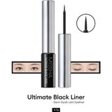 Uzun Süre Kalıcı, Yoğun Pigmentli, Ince Uçlu Likit Eyeliner Mıssha Ultimate Black Liner - Siyah