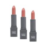 Uzun Süre Kalıcı Yoğun Renk Veren Nemlendirici Parlak Ruj - Glossy Lipstick 301 Bright Pink (3 Paketi) - Option-1