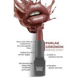 Uzun Süre Kalıcı Yoğun Renk Veren Nemlendirici Parlak Ruj - Glossy Lipstick 311 Milk Cocoa