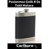 Uzun Süre Soğuk Tutan Paslanmaz Çelik 8 Oz Tekli İçecek Kamp Matara Şişesi Siyahgri