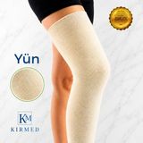 Uzun Yün Dizlik Diz Ağrılarına Romatızma Için Termal Yün Dizlik Sıcak Tutan Dizlik 2 Adet Kırmed - XL - 2XL