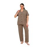 Uzunkollu Bayan Kışlık Polar Peluş Tulum Pijama Takımı