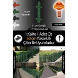 Uzunluk - Köşe - Kenar Tamamlama Çiti - 50 Cm Yükseklik Çit ile Uyumludur (Yeşil)