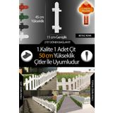 Uzunluk - Köşe - Kenar Tamamlama Çiti - 50 Cm Yükseklik Çit İle Uyumludur