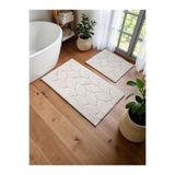 UZZA HOME Pamuklu Banyo Paspas Takımı (60x100)(50x60) Krem