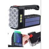 V-11 Ultra Güçlü Solar Güneş Panelli Şarjlı Kamp Lambası El Feneri 4 Mod Lu Acil Durum Aydınlatma