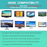 V 5 A Güç Kaynağı, 100 – 240 V Dc 12 V Adaptör, Monitör, Güç Kaynağı, Şarj Cihazı, Aoc Sceptre Hp Pavilion LED LCD Monitör, Dell Ekran, Insignia LED LCD Tv Güç Kablosu ile Uyumlu