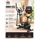 V-Fit By Voit Runmate Manyetik Eliptik Bisiklet | Sessiz Çalışan, Elden Nabız Ölçerli - Seleli