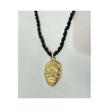 V For Vendetta Maske Kolye Boncuk Zincirli Gold
