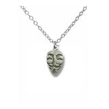 V For Vendetta Maskesi Figürlü Unisex Kolye – Özgürlüğün Ve Direnişin Sembolü