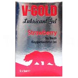 V-Gold Kayganlaştırıcı Jel Strawberry 5 x 5 ml