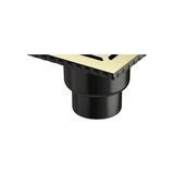 V- Kare 5608278 Duş Kanalı Çıkışlı 100 Kapak Parlak Altın - Option-1