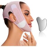 V Line Maske Çene Kayışı V Şekilli Yüz Kemeri Uyku Çene Egzersizi Kadınlar Için