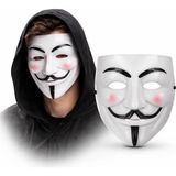 V Mask Vendetta Beyaz Maske (Guy Fawkes Stil)