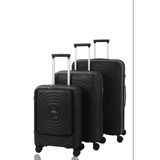 V2407 Policarbon Valiz Siyah Set