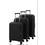 V2408 Policarbon Valiz Siyah Set