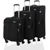 V2411 Super Lıght Valiz Black Set