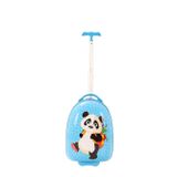 V308 Abs Çocuk Valiz-Mavi-Panda Baskı
