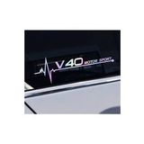 V40 Yan Cam Sticker Oto Kapı 20 Cm X 7 Cm Hologram c98