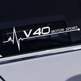 V40 Yan Cam Sticker Oto Kapı Çıkartma Tuning oto 20 cm x 7 cm yazı 547