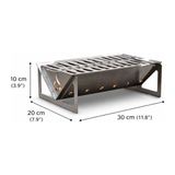 V5.1 Lynx Mini Mangal Portatif Katlanır Kamp Ocağı | 30X20X10 Cm, Çantalı, Katlanır Tasarım, - Çok Renkli