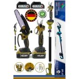 V598/21V +2 Batarya BA01062S 15CM Akülü Dal Budama Testeresi ve 30MM Şarjlı Dal Budama Bağ Makası