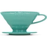 V60-02 x Kahve Demliği, Cam, 300 Mililitre, Turkuaz - Çok Renkli