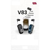 V83 Bluetooth Kulaklık Ekranlı Makaralı Titreşimli - Gold
