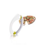 Vacu Vin 4652660 pizza kesicisi – Mezzaluna, beyaz
