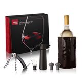Vacu Vin Experience 6 parçalı şarap seti, şarap pompası, şarap boşaltıcı, garson bıçağı, yedek tıpa, 68897606, siyah