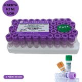 Vacusera Pediatrik Mor Kapak K2 Edtalı Kan Alma Tüpü 0.5 ML 50'li