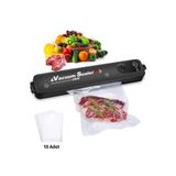 Vacuum Sealer Gıda Mühürleme Vakum Makinesi- Yiyecek Tazeliği Koruma Ev Ve Restoran- 10 Adet Poşet Hediyeli