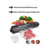 Vacuum Sealer Gıda Vakum Ve Mühürleme Makinesi 10 Plastik Poşet Hediyeli