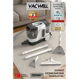 Vacwell VAC13 Buharlı ve Isıtıcılı Halı Koltuk Yıkama Makinesi 2000W Cam Temizlik Aparatlı