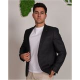 Vad Füme Ekose Desenli Erkek Blazer Spor Ceket - Antrasit - 50 / 6