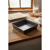 Vadi Dikdörtgen Kek Kalıbı Browni Pasta Fırın Tepsisi Yapışmaz Teflon Kaplama 28 cm