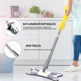 Vadi Home x Mop Yer ve Duvar Silme Mop Kendinden Sıkmalı - Gri