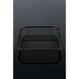 Vadi Modern Siyah Metal Süzgeç | Çok Amaçlı Dikdörtgen Tel Sebze Meyve Yıkama ve Servis Sepeti 34x24 Cm