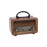Vaelmont Antika Görünümlü Bluetooth Radyo ve Müzik Çalar Nostaljik Radyo - Siyah