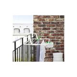 Vaelmont Balkon Kenarı Metal Çamaşır Askılığı, 77 cm Genişlik ve Şık Tasarım Çamaşır Kurutmalık - Siyah - Seçenek 1