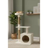 Vaelmont Beyaz Kedi Tırmalama ve Oyun Evi Platformu Kedi Tırmalaması - Seçenek 1
