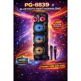 Vaelmont Çift Kanallı Bluetooth Parti Hoparlörü, Rgb Işık ve Mikrofonlu Bluetooth Hoparlör - Seçenek 1