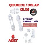 Vaelmont Çocuk Güvenlik Çok Amaçlı Kilit ve Mandallı Koruma Sistemi Koruyucu ve Kilit - Siyah