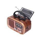 Vaelmont Güneş Enerjili Nostaljik Fm Radyo ile Çevre Dostu Müzik Dinleme Nostaljik Radyo - Siyah
