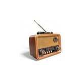 Vaelmont Mini Eskitme Nostaljik Radyo ve Alarm Saatli Dekoratif Ürün Alarm Saatli Radyo - Siyah