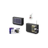 Vaelmont Mini Nostaljik Radyo ve Solar Taşınabilir Radyo - Siyah