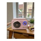 Vaelmont Mini Retro Radyo, Tf Kart, Bluetooth ve USB Destekli, Küçük Boy Tasarım Nostaljik Radyo - Siyah