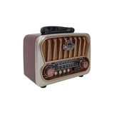 Vaelmont Nostaljik Radyo Şarjlı Bluetooth ve USB Bağlantısı ile Pratik Kullanım - Siyah
