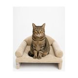 Vaelmont Peluş Kedi Koltuğu ve Kanepesi, Rahat Dinlenme Yatağı 45X33X25 cm Kedi ve Köpek Yatağı - Seçenek 1 - Siyah